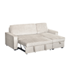 TRESOR ΚΑΝΑΠΕΣ ΚΡΕΒΑΤΙ ΓΩΝΙΑ ΑΝΑΣΤΡΕΨΙΜΗ OFF WHITE 223x145x91cm