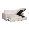 TRESOR ΚΑΝΑΠΕΣ ΚΡΕΒΑΤΙ ΓΩΝΙΑ ΑΝΑΣΤΡΕΨΙΜΗ OFF WHITE 223x145x91cm