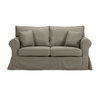 Ashley 2-Seater Retractable Brown Sofa 173x85x95 cm