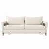 COMMODO ΚΑΝΑΠΕΣ ΚΡΕΒΑΤΙ 3ΘΕΣΙΟΣ OFF WHITE NEVE 02 ΚΑΦΕ NEVE 16 230x81x88cm