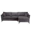 Boel καναπές γωνία δεξιά γκρι LINCOLN D 90 280x170x92cm