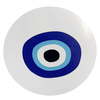 BLUE EYES COFFEE TABLE ΠΟΛΥΧΡΩΜΟ ΜΕ PATTERN ΛΕΥΚΟ 75x75x37.5