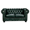 CHESTERFIELD Birmingham Καναπές 2Θέσιος Σαλονιού Καθιστικού,Δέρμα Antique Green