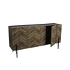 PARKE ΜΠΟΥΦΕΣ ΜΑΥΡΟ ΦΥΣΙΚΟ ΜΕ PATTERN 160x43x80