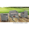 SAVANNA Set Σαλόνι Κήπου Βεράντας  K/D, PP-UV Sand Grey Μαξιλάρια Μπεζ