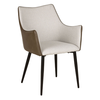 Malone Καρέκλα Πολυθρόνα Beige Λαδί 46x61x86.5