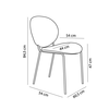 BEETLE ΚΑΡΕΚΛΑ SILVER 60.5x54x84.5