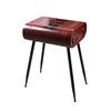 DELF 2 SIDE TABLE ΚΟΚΚΙΝΟ ΜΑΥΡΟ 30x41x48