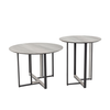 COMBO COFFEE TABLE SONOMA DECAPE ΜΑΥΡΟ 60x60x40