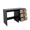 BLACKLY SLOT ΓΡΑΦΕΙΟ 3ΣΥΡΤΑΡΙΑ ΜΑΥΡΟ OAK SONOMA DECAPE 120x48x76.5