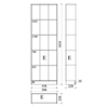ADORNO 59 ΒΙΒΛΙΟΘΗΚΗ SONOMA 59x22x183