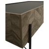PARKE COFFEE TABLE ΜΑΥΡΟ ΦΥΣΙΚΟ ΜΕ PATTERN ΜΑΥΡΟ 120x63x45