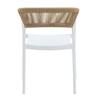 CONCORD ΚΑΡΕΚΛΑ ΛΕΥΚΟ LATTE 55.5x53.5x76