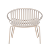 NADIN ΠΟΛΥΘΡΟΝΑ SET 2ΤΕΜ OFF WHITE 80x61.5x73