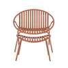NADIN ΠΟΛΥΘΡΟΝΑ SET 2ΤΕΜ TERRACOTTA 80x61.5x73