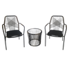 BREEZE COFFEE TABLE ΦΥΣΙΚΟ ΜΑΥΡΟ 50x50.5
