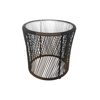 BREEZE COFFEE TABLE ΦΥΣΙΚΟ ΜΑΥΡΟ 50x50.5