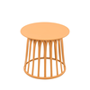 BASKET COFFEE TABLE ΜΟΥΣΤΑΡΔΙ 49.5x49.5x44