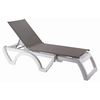 Jamaica beach ξαπλώστρα 190x70x38 TAUPE