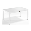 Defence150 τραπέζι Λευκό με τζάμι 150x90x75cm 