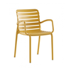 Parma Πολυθρόνα Πολυπροπυλενίου Μουσταρδί 56x56x47/82cm
