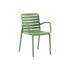 Parma Πολυθρόνα Πολυπροπυλενίου Πράσινη 56x56x47/82cm