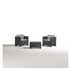 ΣΕΤ ATLANTA terrace Πολυθρόνα : 75x57.5x64cm Τραπεζάκι : 64x64x40cm ΑΝΘΡΑΚΙ