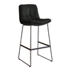 Miller Σκαμπό Μεταλλικό Μαύρο 45x52x93(65)cm