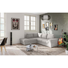 EDDI ΚΑΝΑΠΕΣ ΚΡΕΒΑΤΙ ΓΩΝΙΑ ΑΡΙΣΤΕΡΗ TAUPE 248x213x90