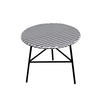 GRANADA COFFEE TABLE ΜΑΥΡΟ ΛΕΥΚΟ 65x65x56