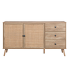 AMMOS ΜΠΟΥΦΕΣ 3ΣΥΡΤΑΡΙΑ ΦΥΣΙΚΟ ΜΕ RATTAN 150x39x79
