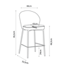 LUNE ΣΚΑΜΠΟ BAR ΛΕΥΚΟ 48x53.5x95.5