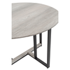 COMBO COFFEE TABLE SONOMA DECAPE ΜΑΥΡΟ 60x60x40
