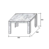 MAGNUM 90 COFFEE TABLE SONOMA 90x50x45.5