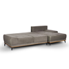 NATURA ΚΑΝΑΠΕΣ ΚΡΕΒΑΤΙ ΓΩΝΙΑ ΔΕΞΙΑ TAUPE 283x164x90