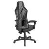 FUSION ΚΑΡΕΚΛΑ GAMING ΓΡΑΦΕΙΟΥ ΜΑΥΡΟ 50x74x137