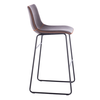 NUEVO XL ΣΚΑΜΠΟ BAR ΚΑΦΕ ANTIQUE WASHED ΜΑΥΡΟ 47x57x100