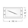 COSMOS Καθρέφτης με LED Ελληνικής Κατασκευής 110xH67cm 