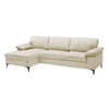 CYRIL Καναπές Δεξιά Γωνία, Ύφασμα Κοτλέ Μπεζ