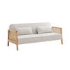 AMMOS ΚΑΝΑΠΕΣ ΚΡΕΒΑΤΙ 3ΘΕΣΙΟΣ OFF WHITE 196x82x81