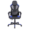 FUSION ΚΑΡΕΚΛΑ GAMING ΓΡΑΦΕΙΟΥ ΜΑΥΡΟ ΜΠΛΕ 50x74x137