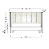 ASCOTT WR | D.13 Κρεβάτι Ελληνικής Κατασκευής 212x188xH120cm (Για Στρώμα 160x200cm)
