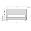 LINE A Κρεβάτι Ελληνικής Κατασκευής 220x184xH111cm (Για Στρώμα 160x200cm)