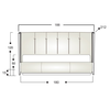 ASCOTT D.16 Κρεβάτι Ελληνικής Κατασκευής 212x188xH120cm με Αποθηκευτικό Χώρο (Για Στρώμα 160x200cm)