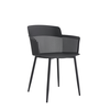 Bari polypropylene stool black 53.5x58x77.5 cm