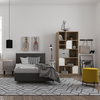 MINTONI ΒΙΒΛΙΟΘΗΚΗ SONOMA ΛΕΥΚΟ ΜΕ PATTERN 80x39x180