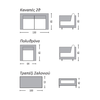 VITORIA Set Σαλόνι Κήπου ALU: Τραπεζάκι+2 Πολυθρόνες+2Θέσιος Wicker Grey Brown, Μαξ.Ανθρακί