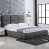 MAXIM Κρεβάτι Διπλό, για Στρώμα 160/ 180x200cm, Ύφασμα Σκούρο Γκρι