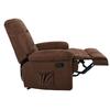 JULIA Massage Πολυθρόνα Relax Σαλονιού - Καθιστικού, Ύφασμα Καφέ