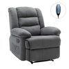 JULIA Massage Πολυθρόνα Relax Σαλονιού - Καθιστικού, Ύφασμα Γκρι